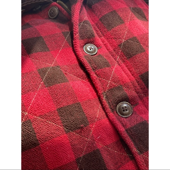 Ralph Lauren Denim & Supply red plaid wool vest L - Picture 5 of 5